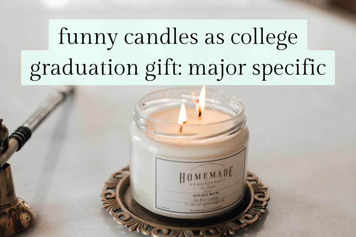 funny college graduation candle gifts